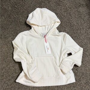 Vineyard Vines Cream Ribbed Hoodie size 7/8